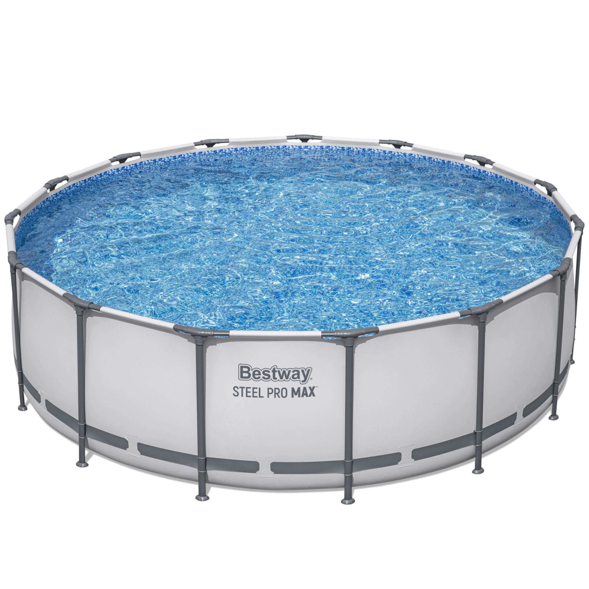 Bestway Steel Pro MAX 15' x 48" Above Ground Pool Set, 4231 Gallon, Outdoor Family Pool, Corrosion & Puncture Resistant